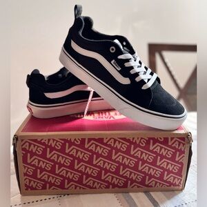 Vans Men's Fimore Trainers, Black Suede Canvas Black White, 8.5